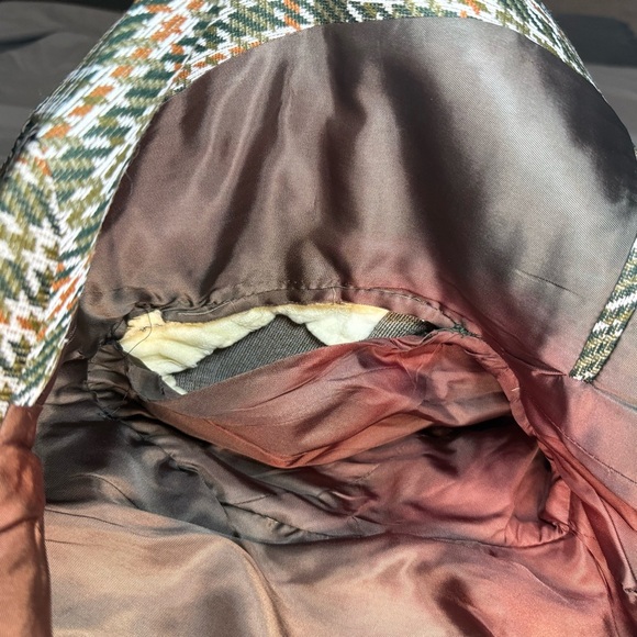 Vintage Montgomery Ward Houndstooth Tweed Blazer Wool Blend Men’s 40R Women’s XL - Picture 8 of 8